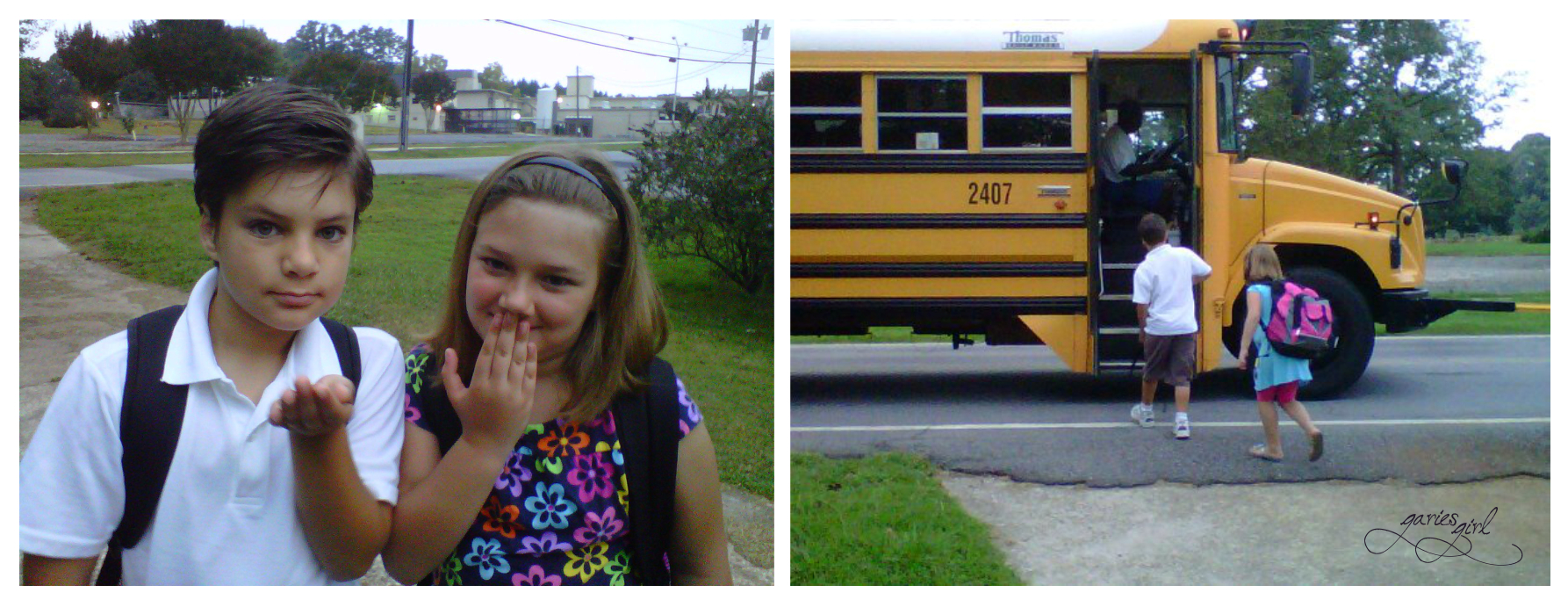 Garies Girl Kids First Day of School