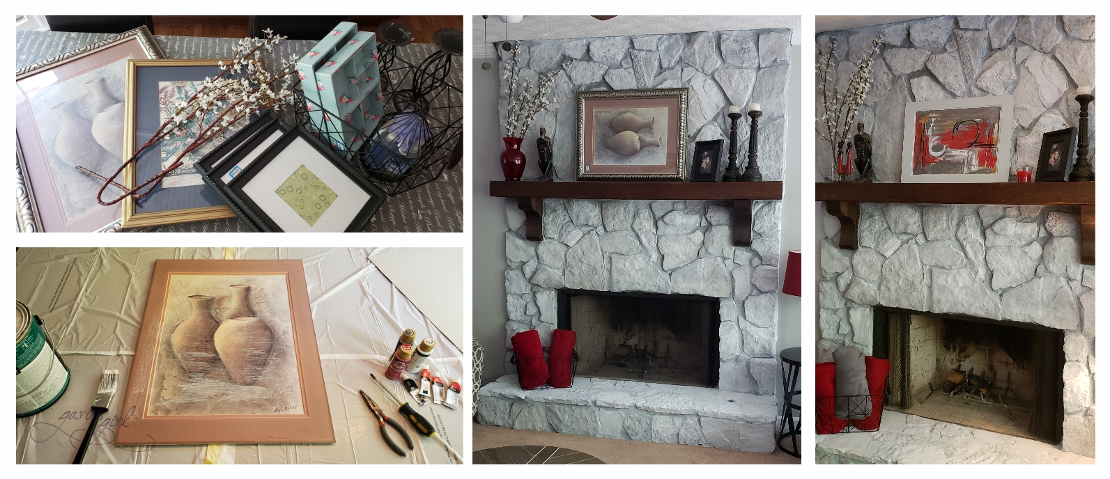 Fireplace Mantel - Artwork