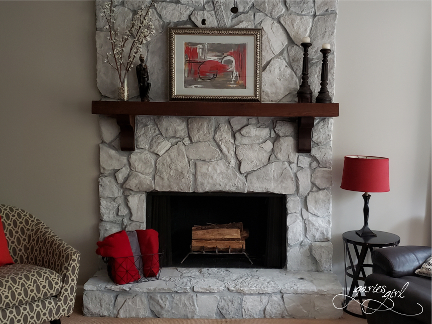 Garies Girl Fireplace After