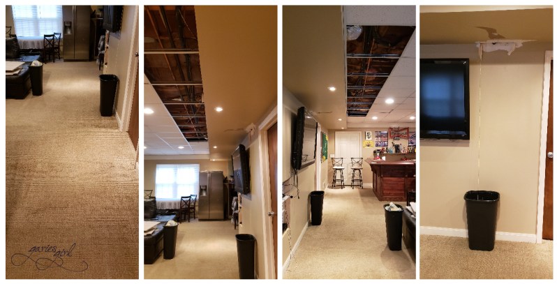 Basement - Mini Flood Damage