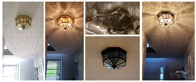 Brass Light Fixture Refresh