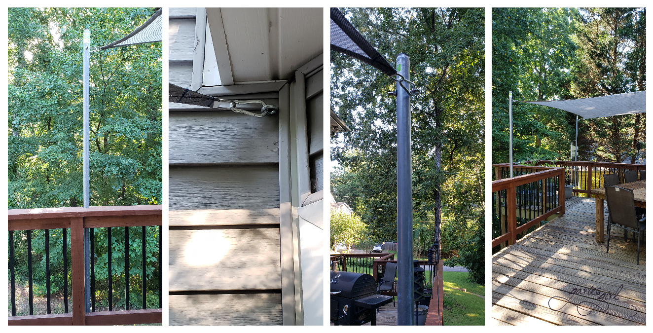 Shade Sail Installation - GariesGirl