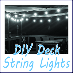 DIY Deck String Lights - Garies Girl