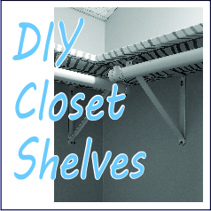 DIY Closet Shelves - Garies Girl