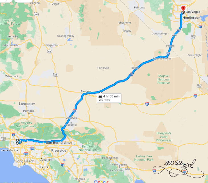 NV to CA Road Trip - Garies Girl