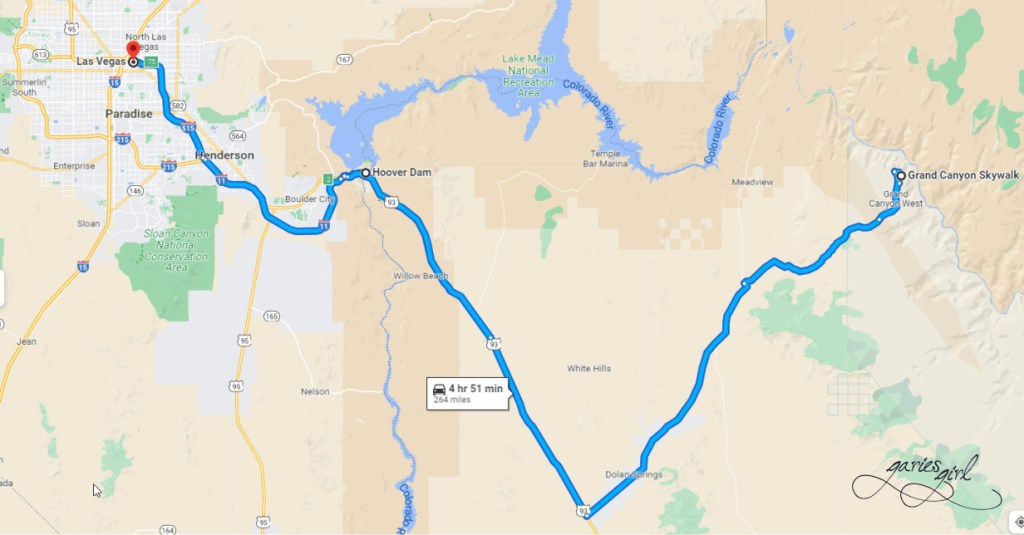 Las Vegas - Hoover Dam - Grand Canyon - Garies Girl